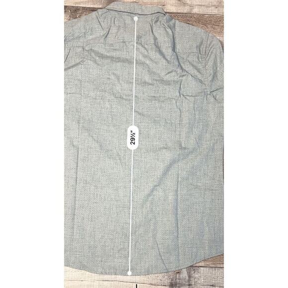 Urban Pipeline Collared Western Modern Shirt MEDIUM $50‎ NWT Gray Flap Pockets - Picture 5 of 12